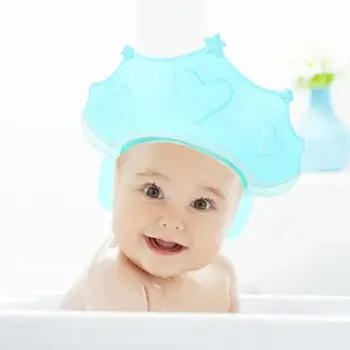 11.3in Детски шампоан капачка Детски шампоан капачка ухо защитна капачка мека шапка за душ шапка за баня, което прави банята по-безгрижна