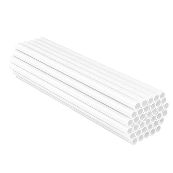 150 парчета пластмасови бели пръчки за дюбели за многостепенна торта строителство и подреждане (0.4 инча диаметър 9.5 инча дължина)