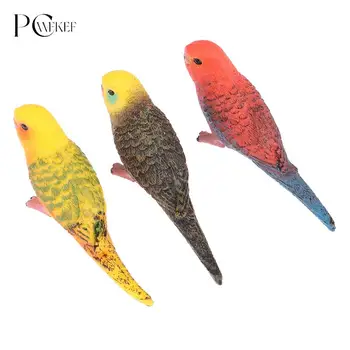 1Pc симулация папагал папагал миниатюрни пейзаж орнамент животински модел тревата фигурка изкуствени птици фотография подпори