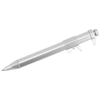 1pc Пластмасови Vernier шублер писалка синьо/черно пълнител многофункционални гел мастило писалка ролкови топка писалка ръчни инструменти за измерване и писане
