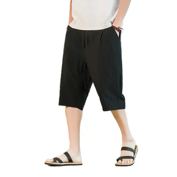 2023 Лято тийнейджър твърди широки шорти тръба лято мъжки плажно облекло Luo Capris мода персонализирани шорти