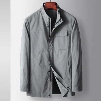 2023 пролетно модно палто мъжки Висококачествен тренчкот,есен Бизнес Ежедневни якета мъже,Мъжко облекло пълен размер M-4XL FY201