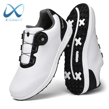 2024 Нови професионални обувки за голф Външни водоустойчиви неплъзгащи се обувки за голф Мъжки луксозен размер 37-47 маратонки спортни обувки за ходене