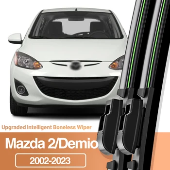2pcs За Mazda Mazda 2 Demio 2002-2023 Предни чистачки на предното стъкло Аксесоари за прозорци на предното стъкло 2003 2007 2009 2014 2016 2019