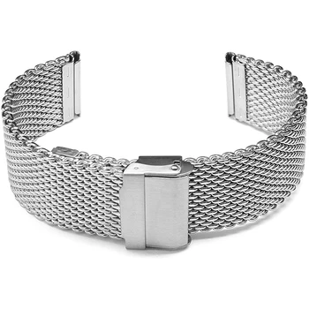 304 Неръждаема стомана окото каишка 20 мм часовник каишка Milanese Watchbands бързо освобождаване часовник лента мода сребърна китката колан гривна