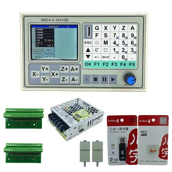 4-осна офлайн система за управление на движението SMC4-4-16A16B гравиране машина контролер чете G код превключване захранване 35W12V