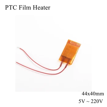 44x40mm 12V 24V 110V 220V PTC филм нагревател елемент постоянен термостат термистор керамичен сензор за отопление на въздуха чип яйце инкубатор