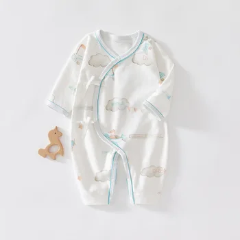 52-66cm пролет есен новородено бебе дрехи бебе гащеризон бебе onesie чист памук бебе гащеризон дълъг ръкав боди