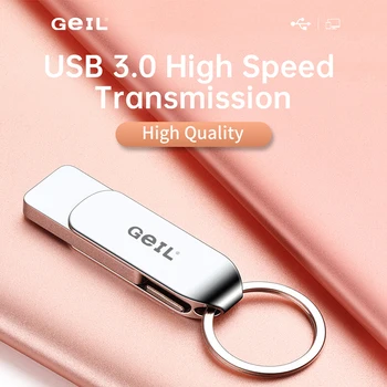 5PCS / лот 512GB Pendrive Metal USB 3.0 флаш устройство 32GB 64GB 128GB 256GB устройство за съхранение GeIL GH310 високоскоростна памет за PC