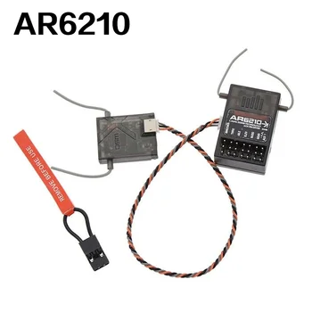AR6210 DSMX 6 CH RC приемник RX W / сателитна поддръжка за DSM2 SPEKTRUM DX6i DX7 DX8 DX9 JR DSX6 DSX7 DSX8 RC предавател радио