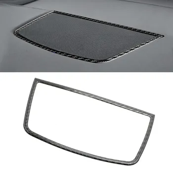 Carbon Fiber Central Control Dashboard Panel Speaker Frame Cover Trim За BMW X5 X6 E70 E71 2008 2009 2010 2011 2012 2013