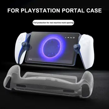 Clear Soft TPU защитен калъф Cover Shell за Sony PlayStation Portal Прозрачни черни удароустойчиви аксесоари за игри O5Y9