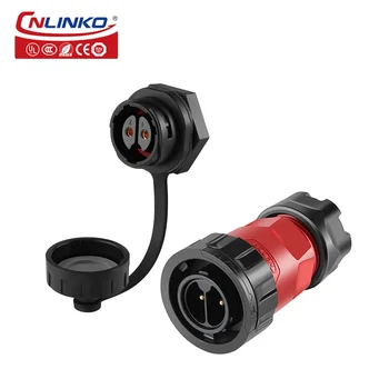 Cnlinko M20 2Pin пластмасов кръгъл конектор за захранване водоустойчив IP67 конектор за запояване 2 пина за промишлени машини