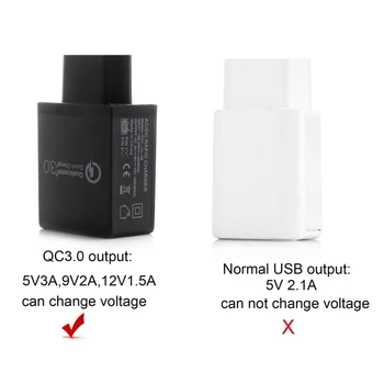 DIY QC3.0 USB към 5V 6V 8.4V 12V захранващ кабел AA AAA D Размер