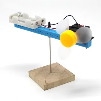 DIY вятърно въртящо се витло Ръчно изработени играчки Наука Физически Gizmo Сглобени комплекти Играчки Детски пъзел Учене Образователни играчки