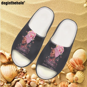Doginthehole Лято Нови кокосови чехли за жени Горещо американско сестринство Женски клуб печат чехли открит плаж нехлъзгащ се сандал