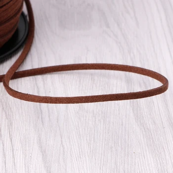 Faux велур кабел с ролка макара черна кожа низ кабел за гривна огърлица мъниста DIY ръчно изработени занаяти лесен за използване