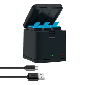 GoPro 9 зарядно устройство за батерии Интелигентен калъф за бързо зареждане 1800mAh литиево-йонна кутия за съхранение на батерии за Go Pro Hero 9 Аксесоари за спортни камери