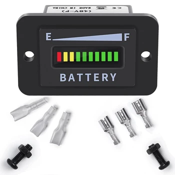 Golf количка батерия метър 48V LED индикатор на батерията батерия габарит ниво на батерията метър IP65 за клубна кола, мотокари