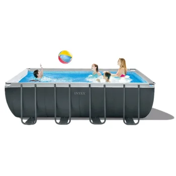 Intex 26356 Открит плувен басейн с висококачествен PVC материал Ultra Xtr правоъгълен басейн комплект с пясъчна филтърна помпа