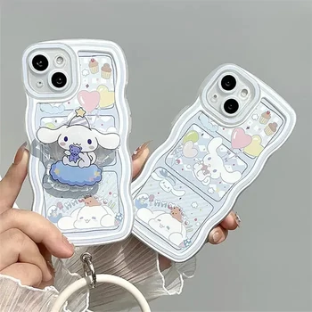 Kawaii Cartoon Sanrio Cinnamoroll Мек гумен калъф за телефон за Iphone 14 13 12 11 Pro Max Plus Mini Drop устойчив 8 7 6 /6s