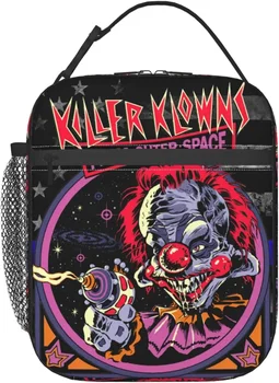 Killer Horror Klowns филм от космоса изолирани чанти за обяд за многократна употреба пикник кутия за обяд за пътуване охладител чанта