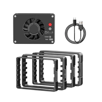 M6CA Ефективен вентилатор за охлаждане на камерата Полупроводникови охладители 2-Gear Регулируем за ZVE1 / A6700 за R7R8 за XS10 XH2S Замяна