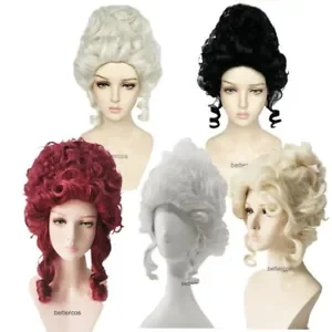 Marie Antoinette Cosplay Wig Princess Medium Curly Heat Resistant Hair Wigs
