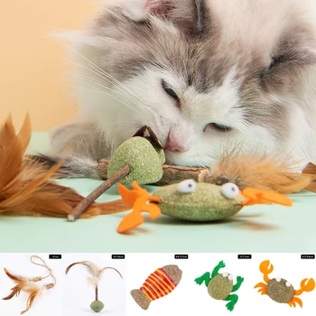 Pet Cats Toy Catnip Плюшени мишки Котешки играчки Смешни Интерактивни Плюшена Мишка Домашен любимец Коте Дъвчене Играчки За Коте Котка Домашни любимци Консумативи