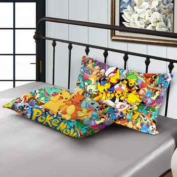 Pokemon Pikachu плюшена възглавница покритие калъфка декорация правоъгълник аниме възглавница покритие кола за легло стая декор рожден ден подарък