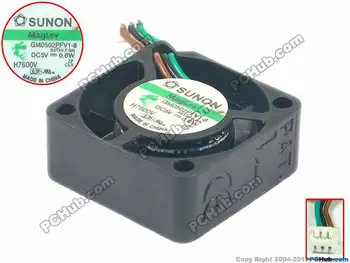 SUNON GM0502PFV1-8 Вентилатор за охлаждане на сървъра DC 5V 0.6W 25x25x10mm 3-Wire