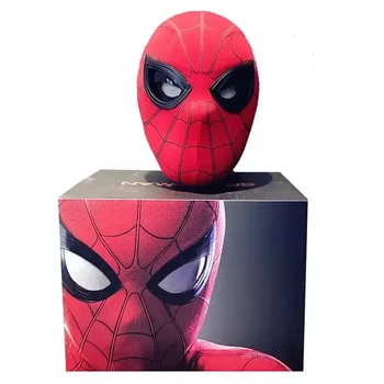 Spiderman Mascara Headgear Mask Cosplay Moving Eyes Electronic Remote Control Mask Spider Man 1:1 Еластични играчки Възрастни Детски подарък