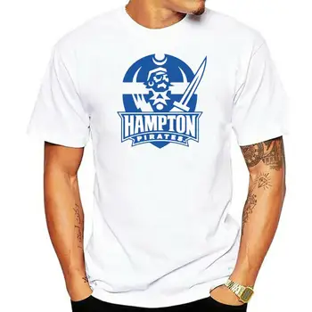 TSDFC Мъжко лого на Hampton University Seal Тениска с дълъг ръкав унисекс мъже жени тениска