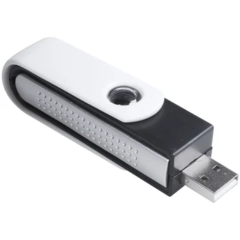 USB йонен кислород бар освежител въздух пречиствател йонизатор за лаптоп черно + бяло