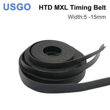 USGO MXL Трансмисионни ремъци с отворен край Ширина на гумата 5mm за Fiber YAG Pully CO2 машина за лазерно гравиране