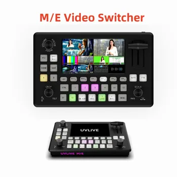 UVLIVE M / E видео превключвател Миксер 6-канален превключвател за предаване на живо Hot 4 * HDMI вход за SPROLINK NEOLIVE R2 Plus