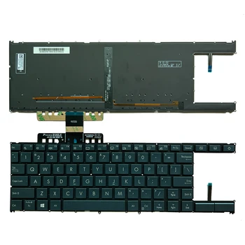 UX481 US клавиатура за Asus ZenBook Duo UX481 UX481FA UX481FL UX482 UX482EA UX4100E UX4000 Подсветка на ноутбук 0KN1-A31US13 NSK-W10