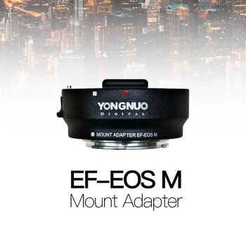 YONGNUO EF-M EF-EO S M Адаптер за интелигентен монтаж EF-M за обектив Canon EF към фотоапарат за монтиране на EOS EOS M