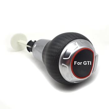  Автомобилен скоростен лост въглеродни влакна червена капачка топка съвместно R mark мат