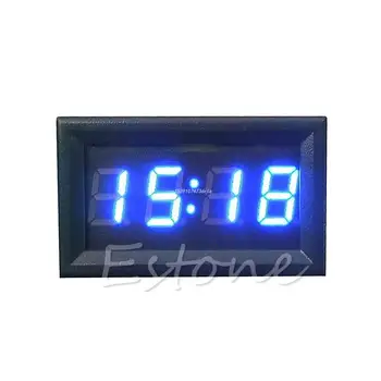  Автомобилен цифров часовник 12V / 24V LED часовник 24-часов часовник за кола Интериорна декорация Dropship