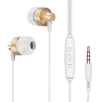 В ухото слушалка 3.5mm с Micphone стерео слушалки безплатно Hd повикване спортни слушалки за Samsung Huawei за компютър