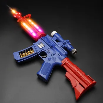 Детска електрическа играчка пистолет звук и светлина момче пистолет махало нощен пазар продукти на едро