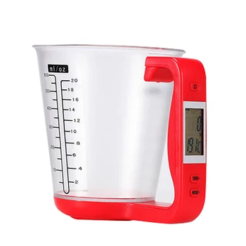 Електронна измервателна чаша Многофункционална цифрова измервателна кана Кухня Претегляне на мляко Вода Обем на маслото Скала за чаши