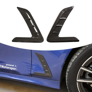 За BMW Серия 3 G20 G28 2020-2023 ABS Черно външно странично крило Air Flow Fender Outlet Вентилационна решетка Аксесоари за кола Декор Trim