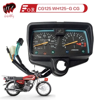 За Honda CG125 WH125-G CG, Мотоциклетен километраж Скоростомер Gauge Signal Двоен цифров дисплей KM / H Инструментален монтаж