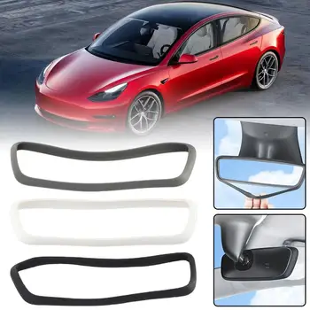 За Tesla Модел 3/Y Калъф за протектор за огледало за обратно виждане Силиконов ръб Рамка Защитете калъфа Аксесоари за автомобилни екрани 2020-2023