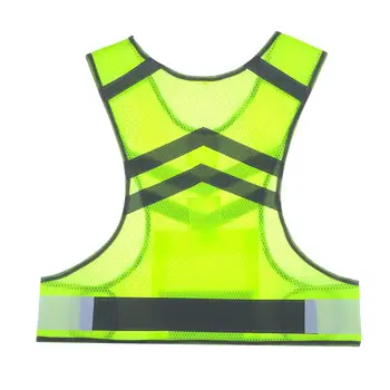 Зелени отразяващи дрехи Светлоотразителна жилетка Един размер Без предупреждение за ръкав Безопасно облекло със светлоотразителни ленти Работно облекло