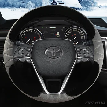 Зимен плюшен капак на волана за Toyota Alphard Avanza Camry Corolla CHR RV4 Prius Altis Estima Harrier Аксесоари