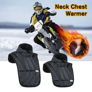 Зимен топъл мотоциклет врата гърдите топло ветроупорен врата балаклава мъжки шал гърдите топло мото топло мотор жени Cloa Nec J0S4