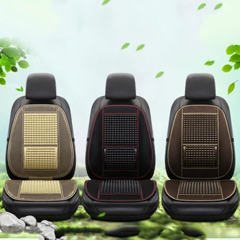  Калъф за столче за кола Бамбукова скоба Подложка за дървени въглища за превозно средство Auto Cool Support Seat Protector